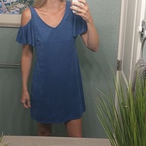 Blue Polyester Dress
